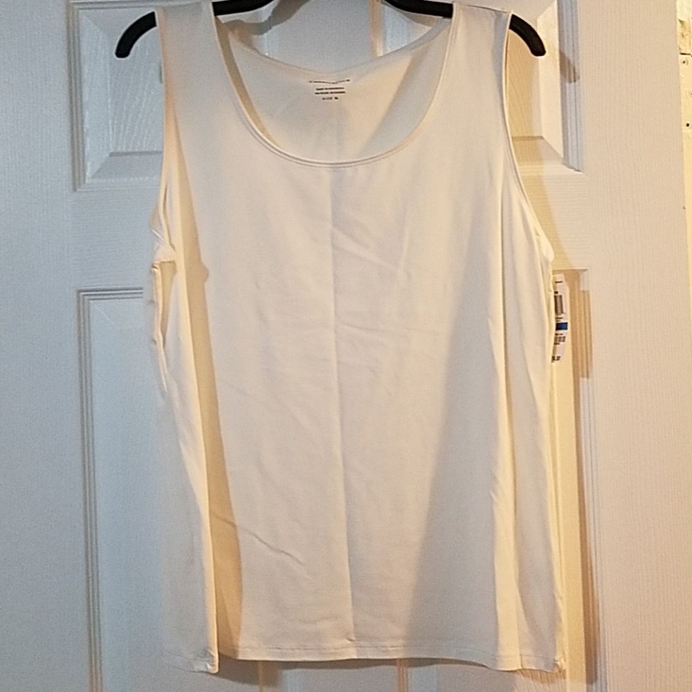 White Sleeveless Blouse Brand New Tags Still On